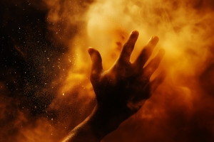 La mano de la habilidad y la fuerza